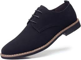 Photo 1 of  Men's Suede Dress Shoes Casual Lace Up Oxfords Shoes---  no size 
