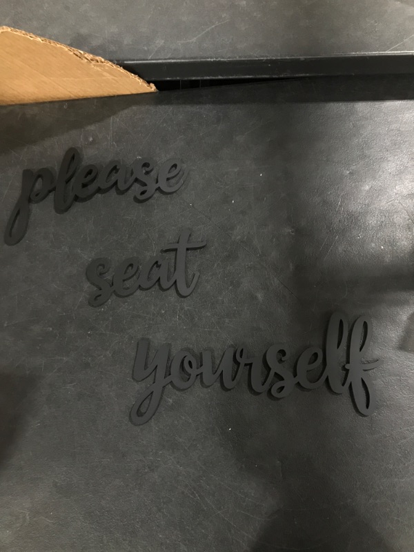 Photo 1 of "Please Seat Yourself" Wall Decor Sign 