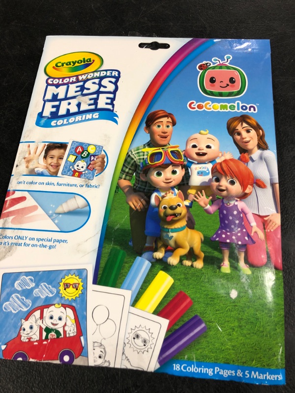 Photo 2 of Crayola Color Wonder Cocomelon Coloring Pages & Markers, Mess Free Coloring, Gift for Kids, Age 3, 4, 5, 6