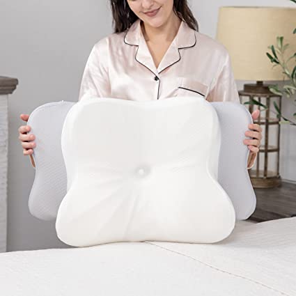 Photo 1 of  Sleeper Pillow - Contour Memory Foam Luxury Pillow for Back, Side Sleepers-Maximum Neck Support with Shoulder Wings for Less Painful Pressure on Shoulder and arms for restful, Better Sleep
USED