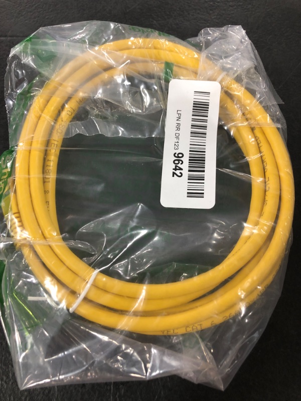 Photo 2 of InstallerParts Ethernet Cable CAT5E Cable UTP Booted 0.5 FT - Yellow - Professional Series - 1Gigabit/Sec Network/Internet Cable, 350MHZ 0.5 Feet Yellow