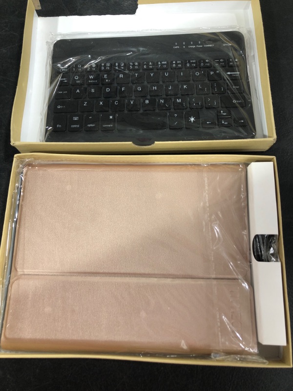 Photo 1 of JADEMALL Case with Keyboard for iPad Mini 6 2021 - Bluetooth Backlight Keyboard - Auto Wake/Sleep Cover - Fits iPad 8.3 Inch - Rose Gold iPad mini iPad Mini 6 Backlit - Rose Gold