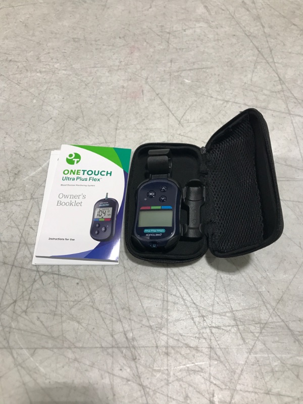 Photo 2 of OneTouch Ultra Plus Flex Blood Glucose Meter | Glucose Monitor For Blood Sugar Test Kit | Blood Glucose Monitoring System Includes Blood Glucose Monitor and Carrying Case