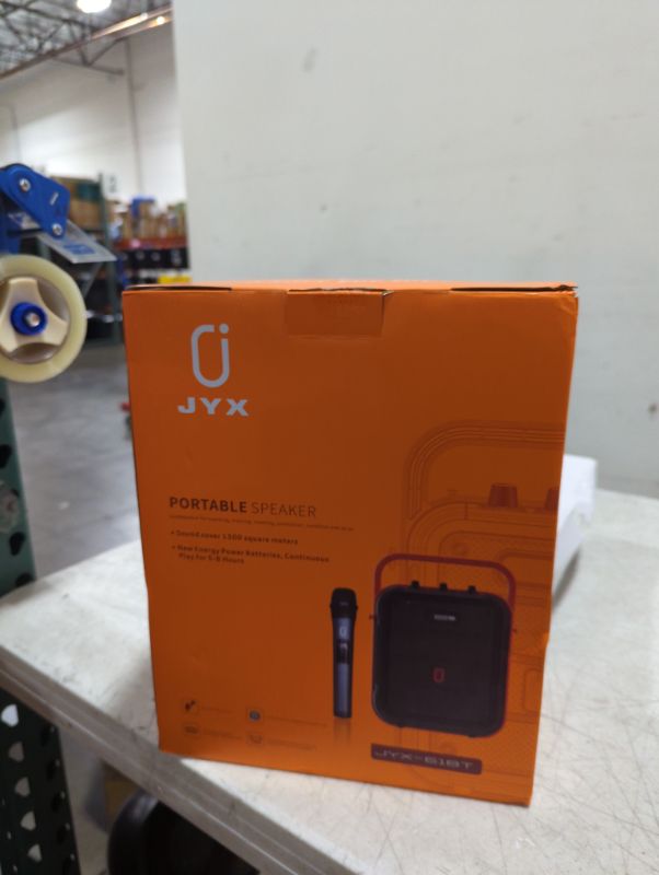 Photo 2 of JYX Portable Karaoke Machine Bluetooth Speaker with Wireless Microphone