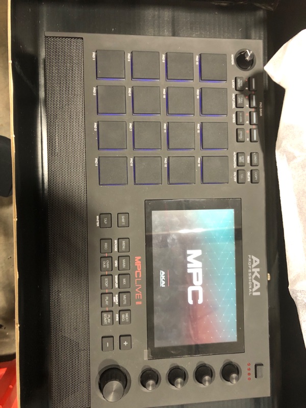 Photo 3 of AKAI Professional MPC Live II – Professional Battery Powered Drum Machine and Sampler With Speakers, Beat Pads, Synth Engines and Touch Display MPC Live 2
