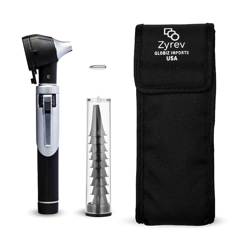 Photo 1 of Zyrev ZetaLife Otoscope - Ear Scope with Light, Ear Infection Detector, Pocket Size, in 10+ Colors! (Black Color) 