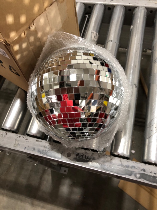 Photo 2 of 8" Mirror Disco Ball Great for a Party or Dj Light Effect Christmas