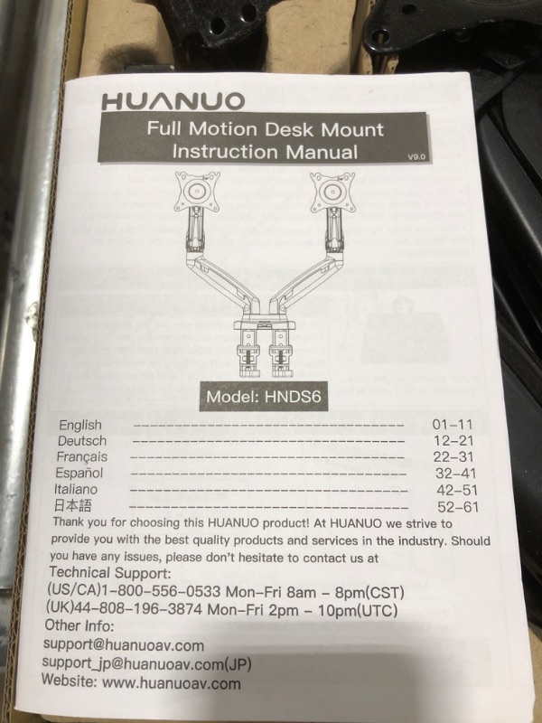 Photo 3 of Dual Monitor Stand, Adjustable Spring Monitor Desk Mount for 13-27 inch, Dual Monitor Mount Holds Max 14.3lbs, Computer Monitor Arms with Wide Range of Motion for Home Offic