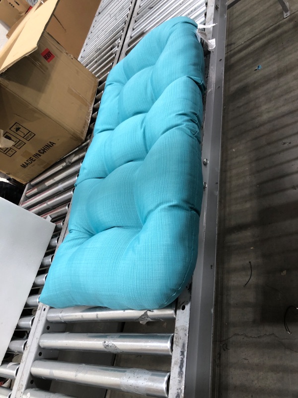 Photo 1 of 40X18 INCH BENCH CUSHION BABY BLUE 