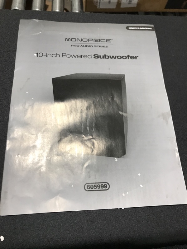 Photo 1 of 10 INCH POWERED SUBWOOFER 
