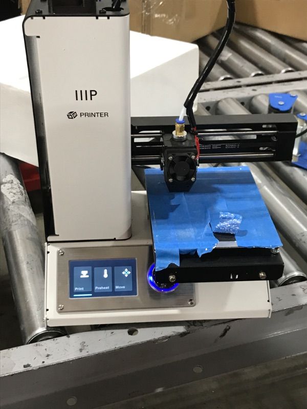 Photo 1 of Monoprice 121711 Select Mini 3D Printer V2 - Black With Heated (120 x 120 x 120 mm) Build Plate, Fully Assembled + Free Sample PLA Filament And MicroSD Card Preloaded With Printable 3D Models
