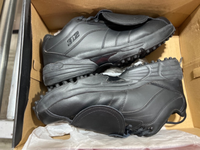 Photo 2 of 3N2 Men's Baseball Umpire Officiating Shoe Reaction Pro Plate Sturdy Design & Comfort Optimum Protection 100% Genuine Leather No Extra Weight, D & EE Widths for Softball & Baseball Umpires Black 12.5 Wide Reaction Pro Plate Lo - Umpire Shoe