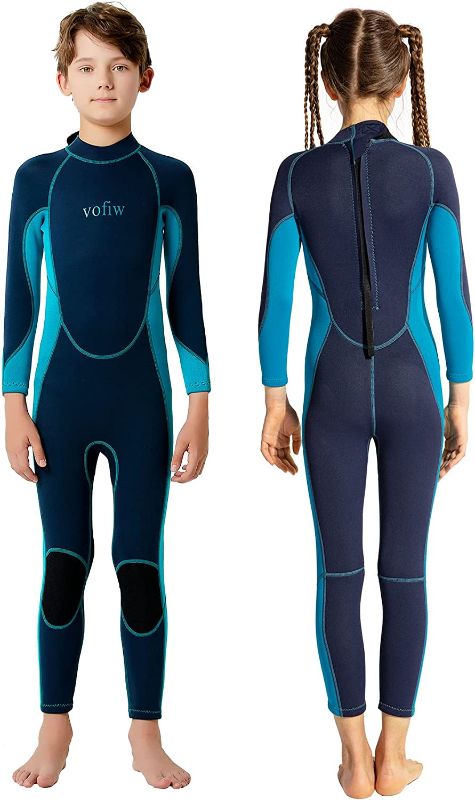 Photo 1 of  Kids Wetsuit for Boys Girls Toddlers Youth, 2.5mm 3mm Neoprene Back Zip Shorty Wet Suits Thermal Full Body Wetsuits Keep Warm Swimsuits for Swimming Diving Surfing Snorkeling
Size 4