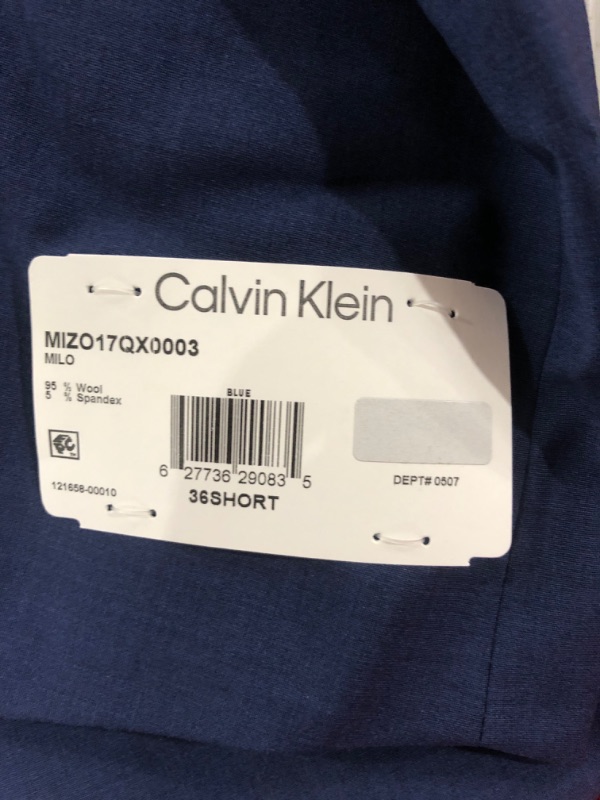 Photo 3 of Calvin Klein Skinny Fit Men’s Suit Separates with Performance Stretch Fabric Jacket 36 Short Blue