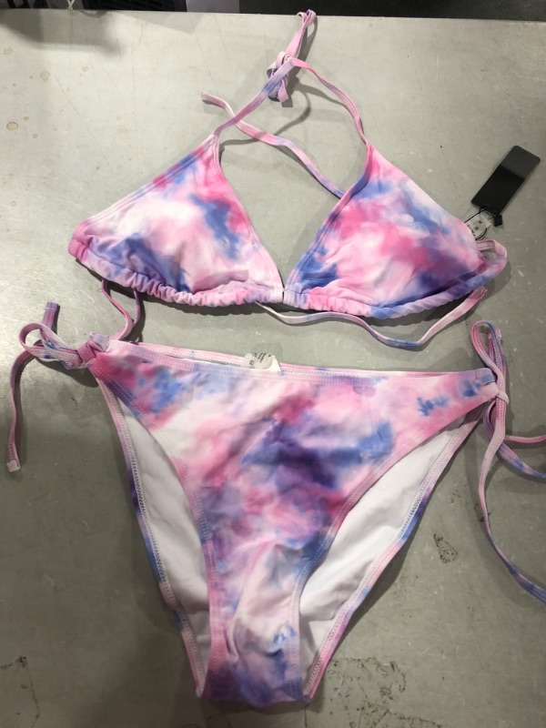 Photo 1 of 2 PIECE TIR DYE SWIMSUIT SIZE M 