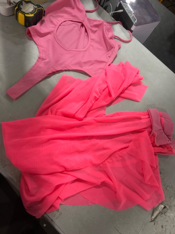 Photo 1 of 2 PIECE PINK REVEALING OUTFIT SIZE M 