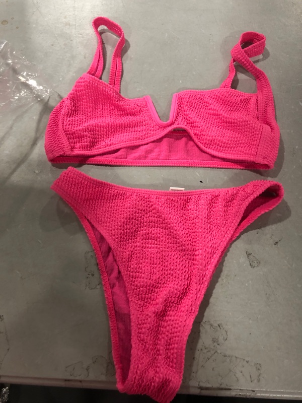 Photo 1 of 2 PIECE BIKINI SIZE M PINK