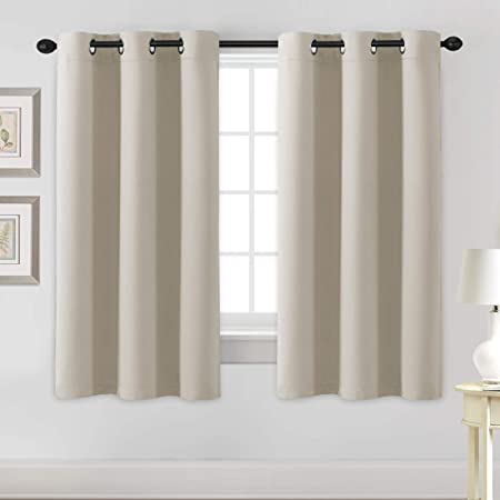 Photo 1 of 2PCS 36" X 48" BEIGE CURTAINS