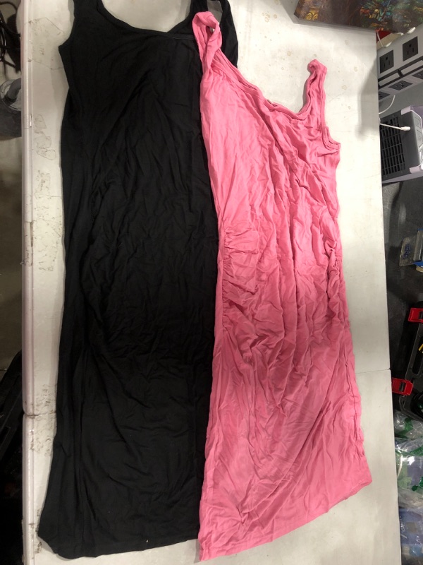 Photo 1 of 2 PACK DRESSES BLACK/PINK - SIZE M 