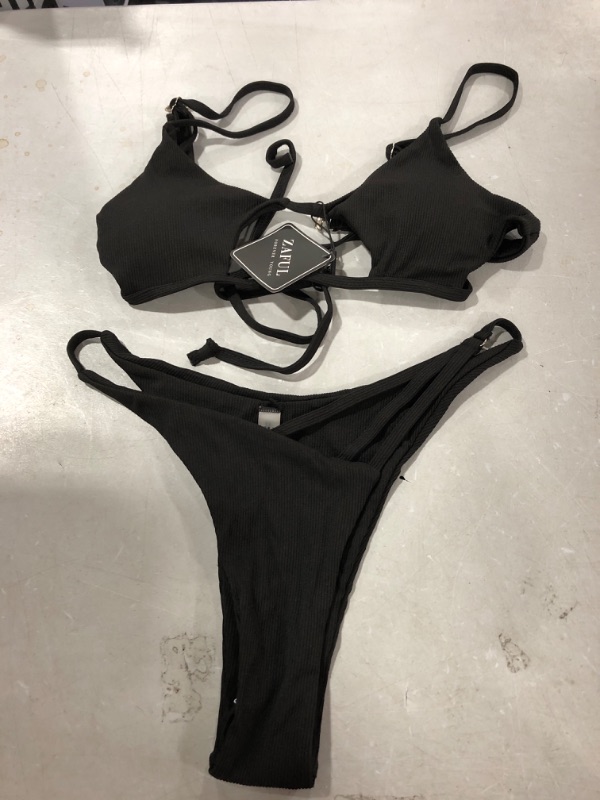 Photo 1 of BLACK ZAFUL BIKINI SIZE M 