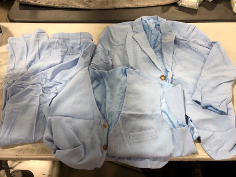 Photo 2 of 3 PIECE LIGHT BLUE SUIT SIZE XL, PANTS SIZE 36 (PANTS, BLAZER,VEST)