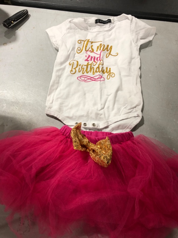 Photo 1 of 2ND BIRTHDAY 2 PIECE OUTFIT SIZE 24M 