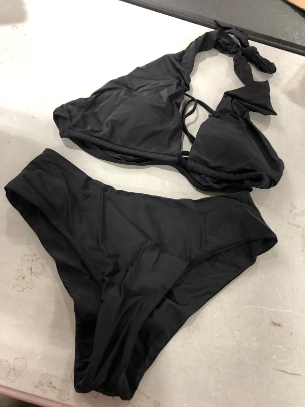 Photo 1 of 2 PIECE BLACK BIKINI SIZE XL 