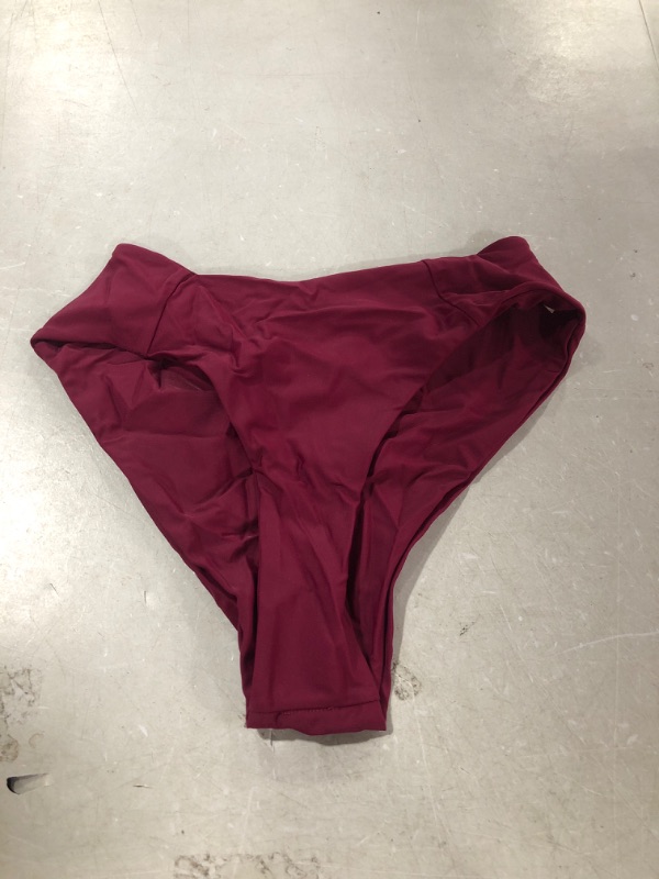 Photo 1 of  WOMEN'S MAROON BIKINI BOTTOMS SIZE S