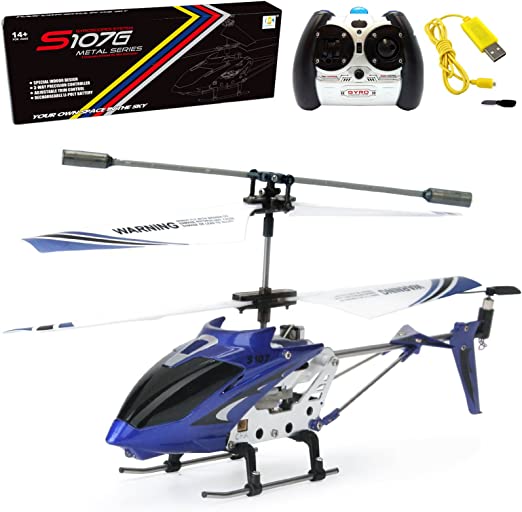 Photo 1 of Cheerwing S107/S107G Phantom 3CH 3.5 Channel Mini RC Helicopter with Gyro Blue 