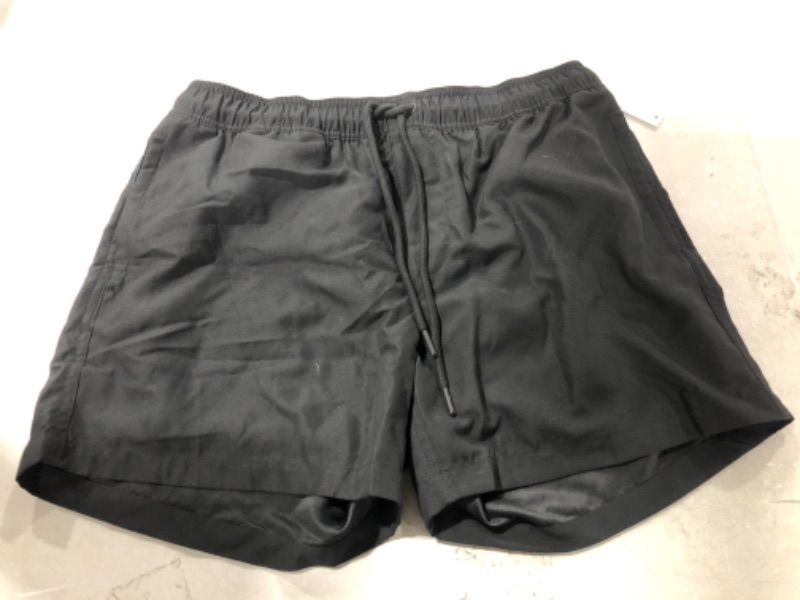 Photo 2 of Amazon Essentials Men's Board Shorts Swim Trunks 34 Black