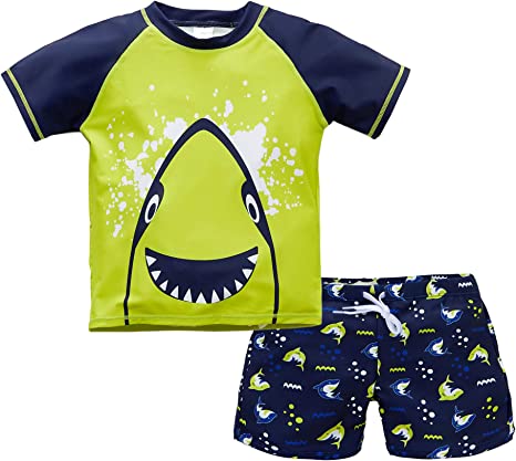 Photo 1 of Boy's 2-Piece Swimsuit Trunk and Rashguard Ages  SIZE 8T