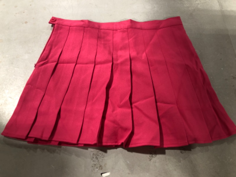 Photo 2 of  Short Pleated Skirt Sexy Mini Skirt for Women (HOT Pink? XX-Large) 