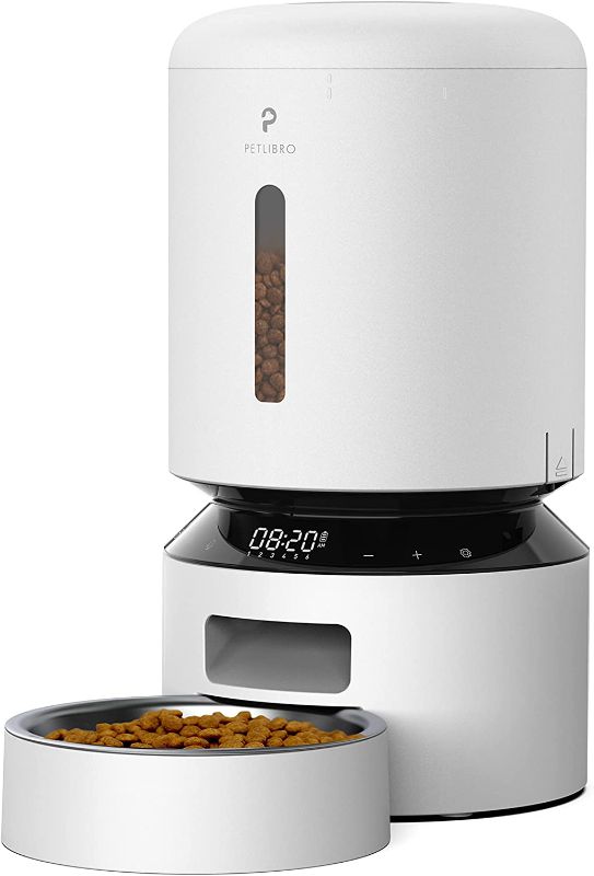 Photo 1 of PETLIBRO Automatic Cat Feeder, Pet Dry Food Dispenser Triple Preservation & Twist Lock Lid, Up to 50 Portions 6 Meals Per Day, Granary for Cats/Dogs
