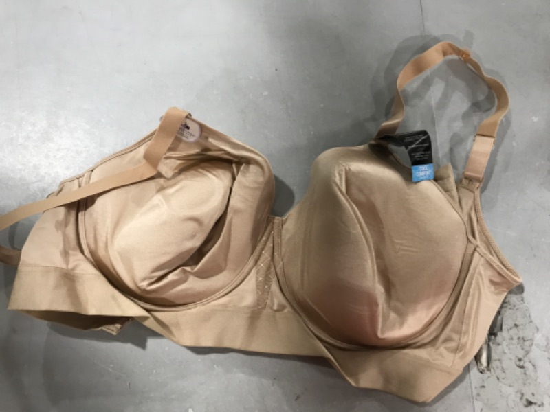 Photo 2 of Bali One Smooth U Underwire Bra, Full-Coverage Bra, Smoothing T-Shirt Bra, Max Support Underwire with Bounce Control 44DD Taupe