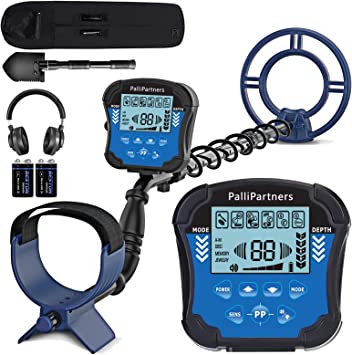 Photo 1 of PalliPartners Metal Detector for Adults & Kids,Higher Accuracy Adjustable Waterproof Metal Detectors with Pinpoint & Disc,10" Inch Search Great for Detecting Gold, Coin, Treasure Hunting - A1089
