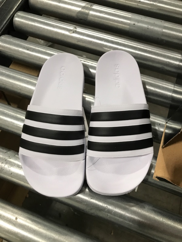 Photo 2 of adidas Men's Adilette Shower Slide White/Black/White 6