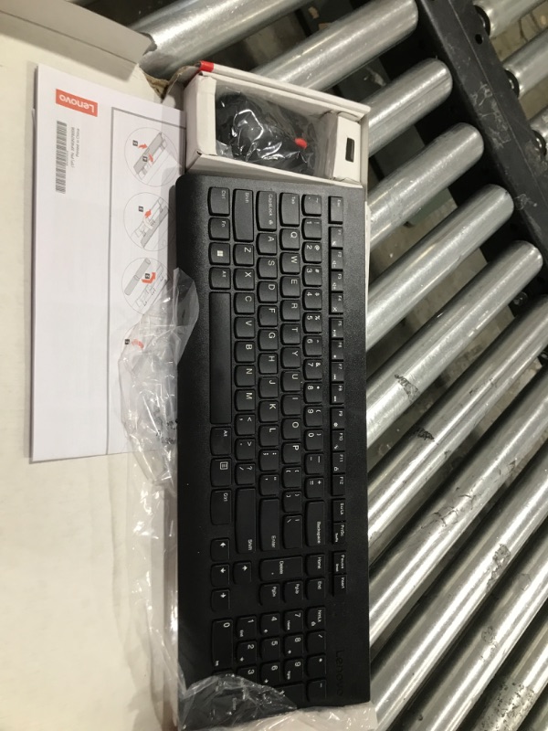 Photo 1 of Lenovo 510 Wireless Keyboard & Mouse Combo, 2.4 GHz Nano USB Receiver, Full Size, Island Key Design, Left or Right Hand, 1200 DPI Optical Mouse, GX30N81775, Black