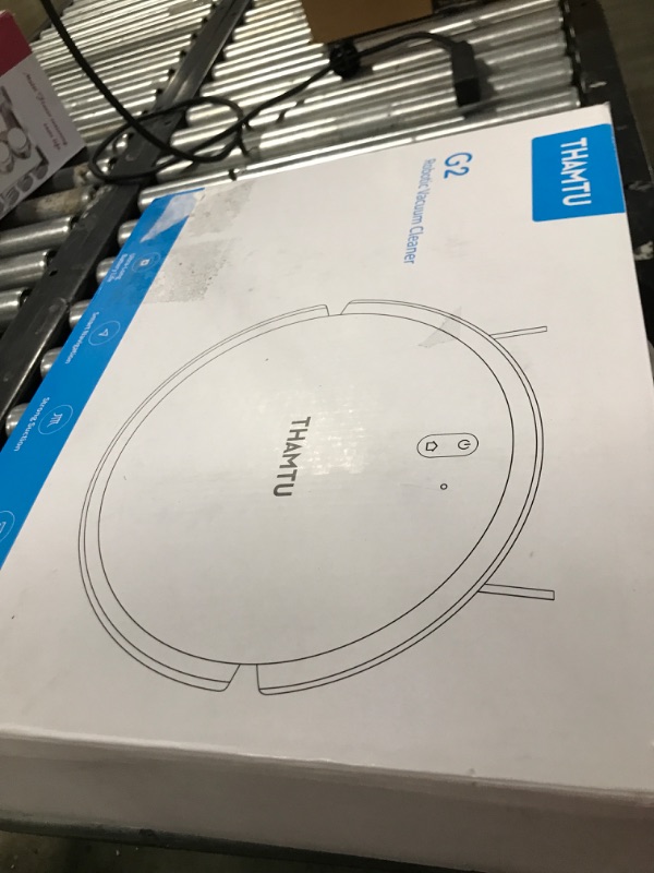 Photo 2 of Thamtu G2 Robot Vacuum and Mop Combo, 130Min Runtime, APP&Voice Control, Ultra-Thin, Tangle-Free, Self-Charging Robotic Vacuum Cleaner, Good for Pet Hair, Hard Floor and Medium-Pile Carpet