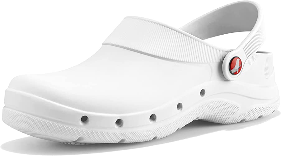 Photo 1 of EVA WALK - Clogs for Women and Men - Non Slip Shoes for Work -Bistro Chef Clogs - Nurse and Garden Shoes 7.5  women 
