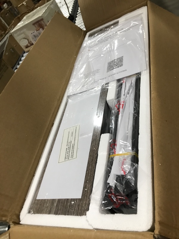 Photo 1 of 60 Inch DC Motor Farmhouse Ceiling Fan with Lights(3000K) Remote Control, Reversible Motor and Blades, ETL Listed Industrial Indoor Ceiling Fans for Kitchen, Bedroom, Living Room, Basement, Black