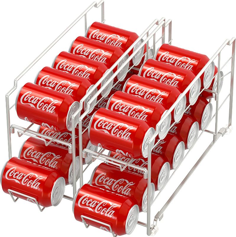 Photo 1 of 2 Pack - Simple Houseware Stackable Front Loading Beverage Can Dispenser Rack,