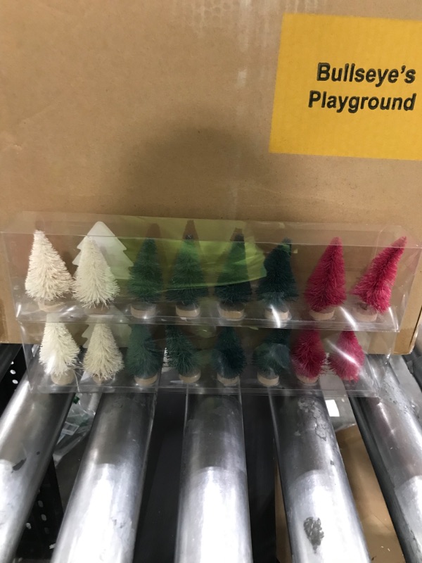 Photo 1 of 8ct Mini Color Bottlebrush Tree 2pk