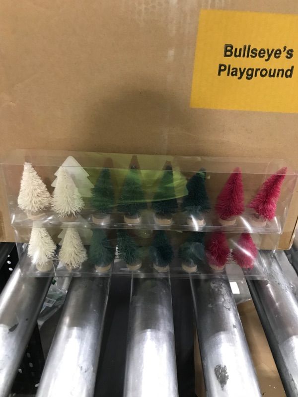 Photo 1 of 8ct Mini Color Bottlebrush Tree 3PK