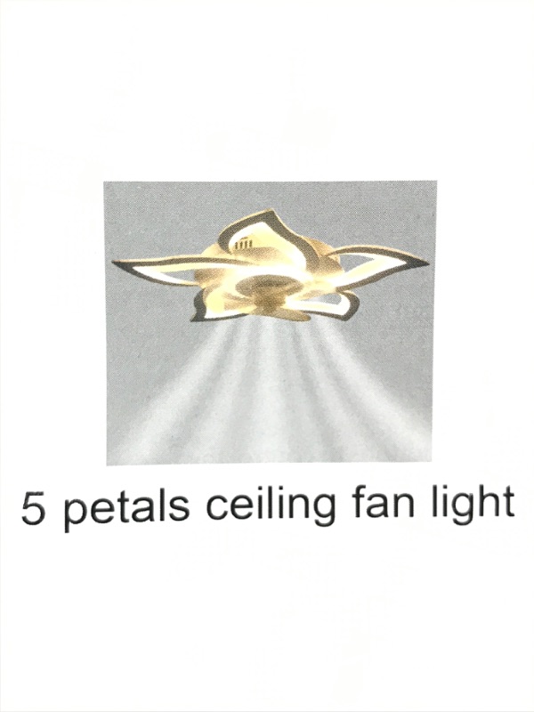 Photo 1 of 5 PETALS CEILING FAN LIGHT 