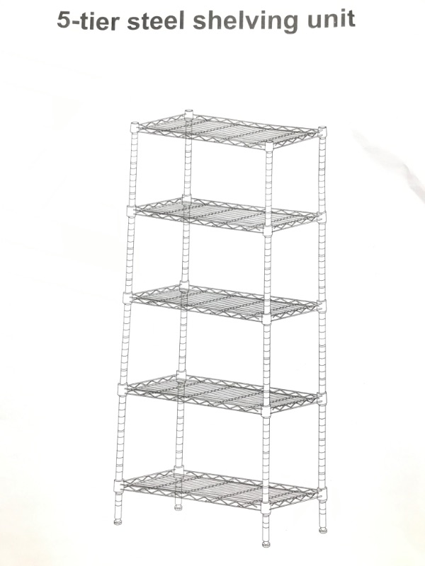 Photo 1 of 5 TIER STEEL SHELVING UNIT 