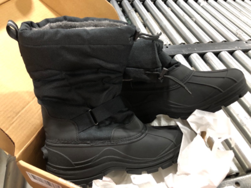 Photo 1 of ALEADER Men's Insulated Waterproof Winter Snow Boots 11 Black/400g Thinsulate