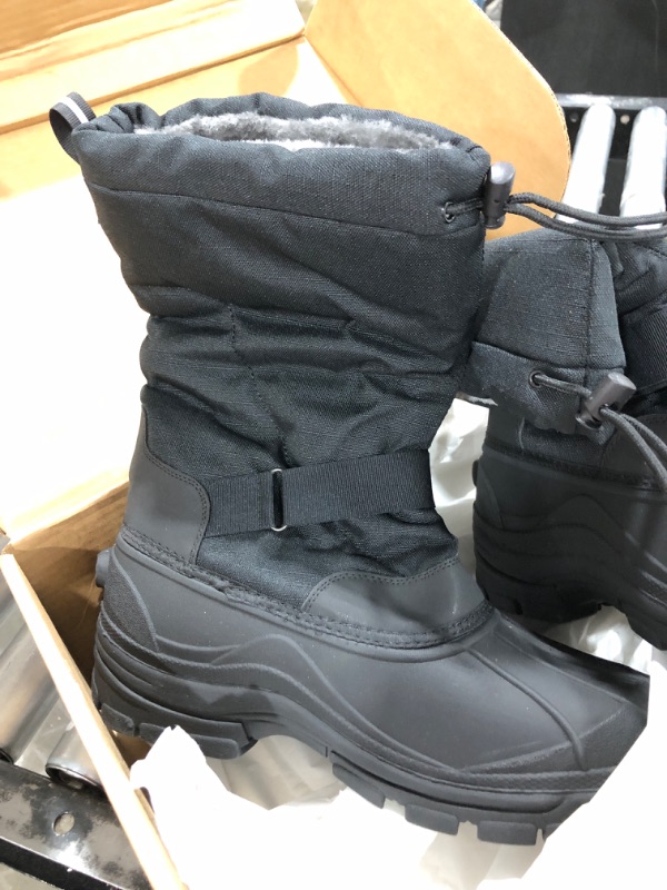 Photo 3 of ALEADER Men's Insulated Waterproof Winter Snow Boots 11 Black/400g Thinsulate