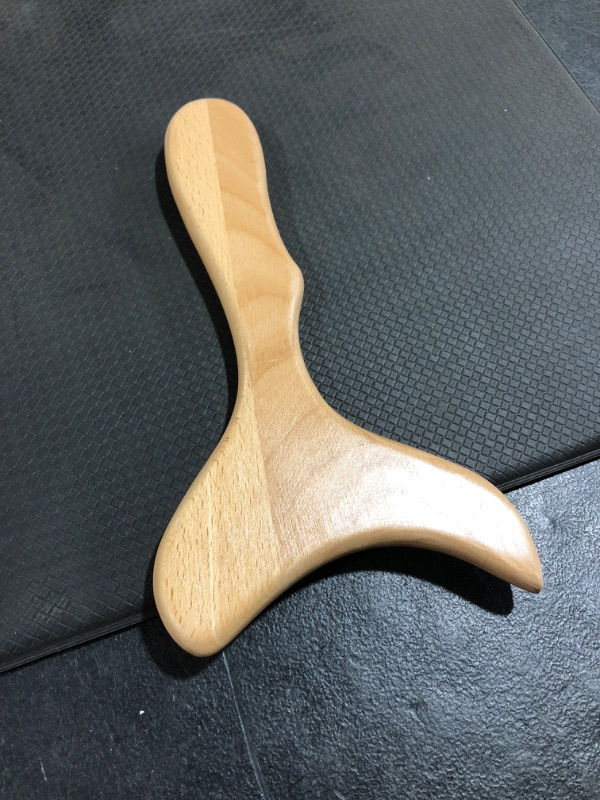 Photo 1 of Allshow Wooden Gua Sha Tools Professional Lymphatic Drainage Tool Wood Therapy Massage Tools for Maderoterapia (Burlywood) 