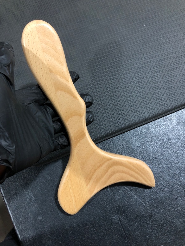 Photo 2 of Allshow Wooden Gua Sha Tools Professional Lymphatic Drainage Tool Wood Therapy Massage Tools for Maderoterapia (Burlywood) 