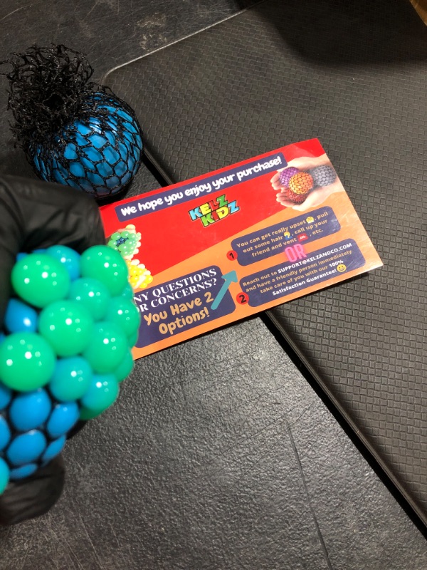 Photo 1 of kelz kids sewn mesh squeeze balls kids toy (blue) 2 pack